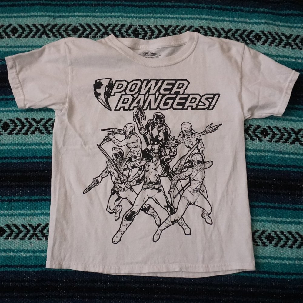 Power Rangers screen printed shirt